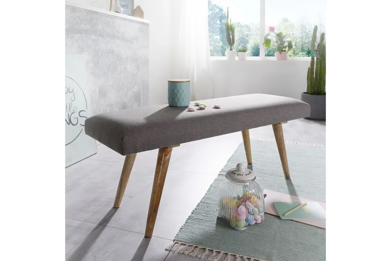 Peotter Sittebenk - Grå - Møbler - Stoler & lenestoler - Benk - Entrebenk