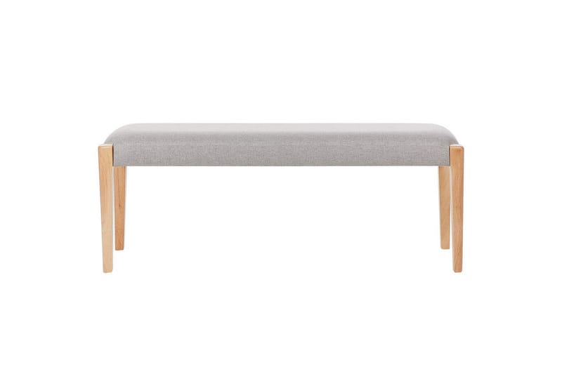 Polstret benk Elyria Grå/lyst tre - Grå/lyst tre - Møbler - Stoler & lenestoler - Benk - Entrebenk