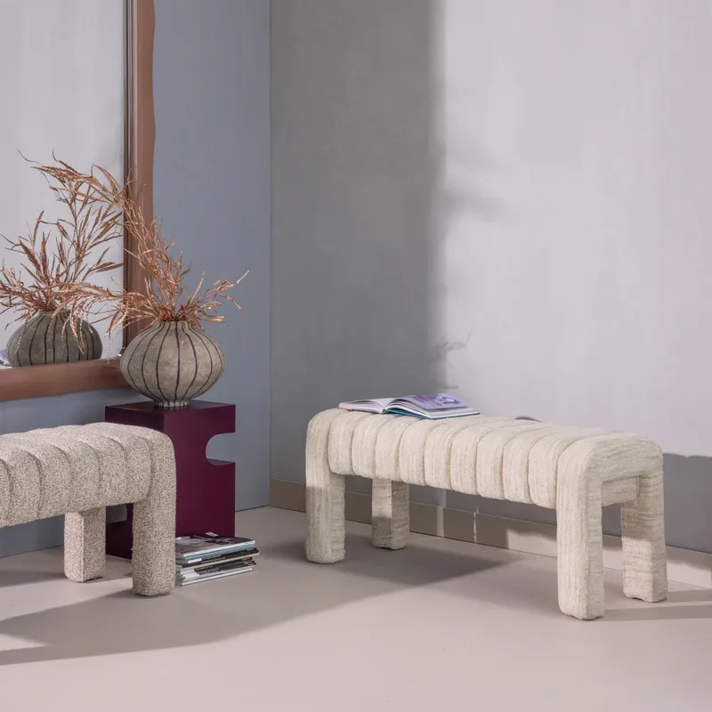 Polstret benk Frex 110 cm - Natur - Møbler - Stoler & lenestoler - Benk - Entrebenk