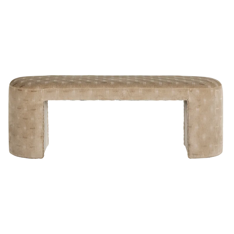 Polstret benk Jacob 130 cm, Natur