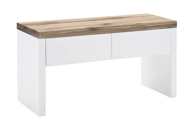 Romina Sittebenk med Oppbevaring, Hvit/Tre/Natur