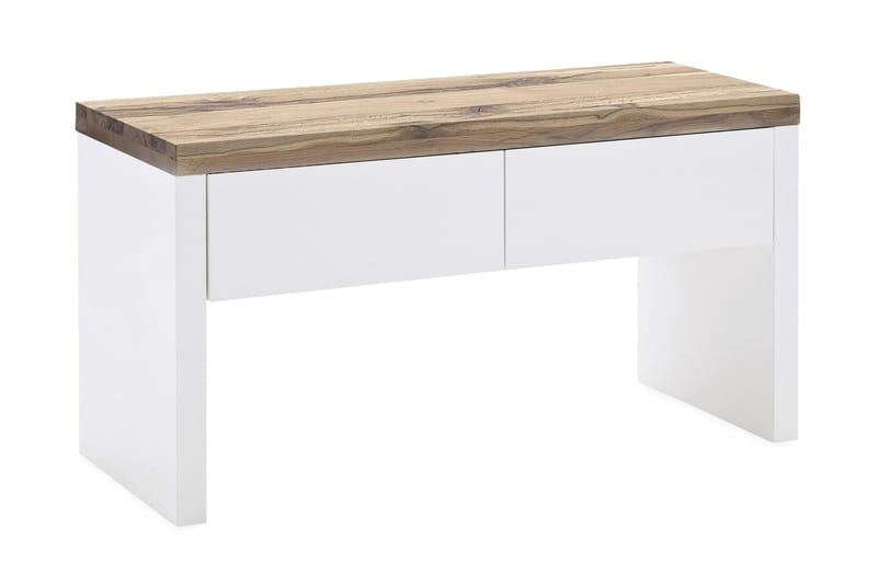 Romina Sittebenk med Oppbevaring, Hvit/Tre/Natur