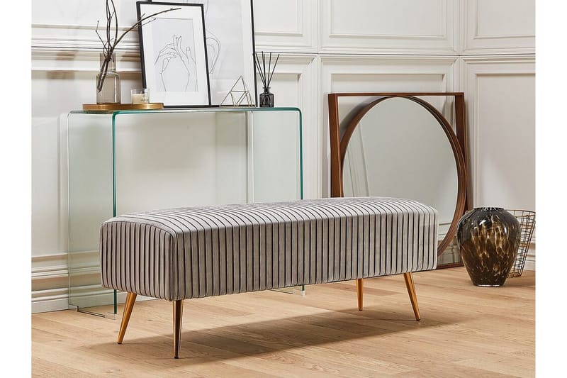 Salbertand Benk - Grå - Møbler - Stoler & lenestoler - Benk - Entrebenk