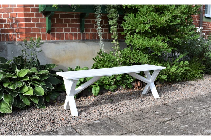 Scottsdale Sittebenk 140 cm Hvit - KWA - Møbler - Stoler & lenestoler - Benk - Entrebenk