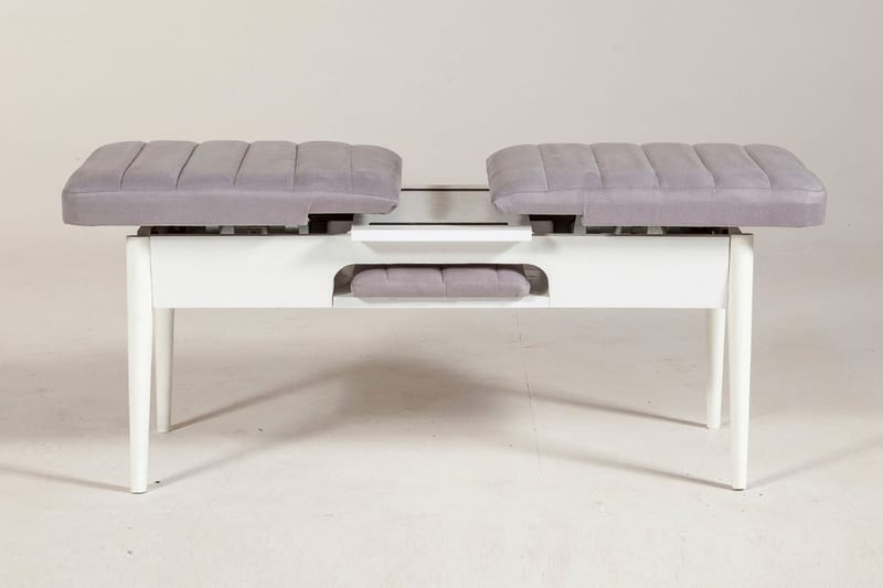 Shundrea Benk 51 cm - Hvit - Møbler - Stoler & lenestoler - Benk - Entrebenk