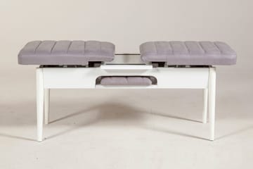 Shundrea Benk 51 cm - Hvit - Møbler - Stoler & lenestoler - Benk - Entrebenk