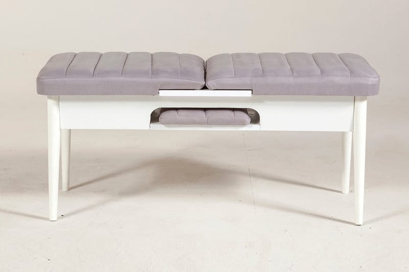 Shundrea Benk 51 cm - Hvit - Møbler - Stoler & lenestoler - Benk - Entrebenk