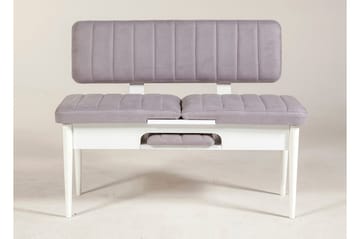 Shundrea Benk 85 cm - Hvit - Møbler - Stoler & lenestoler - Benk