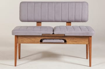 Shundrea Benk 85 cm - Valnøtt - Møbler - Stoler & lenestoler - Benk