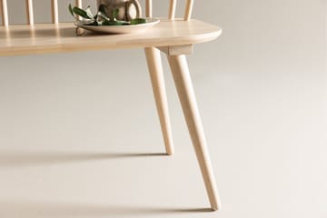 Sittebenk med ryggstøtte Venture Home Bobby sittebenk 120 cm Whitewash Hvitvasket - Møbler - Stoler & lenestoler - Benk