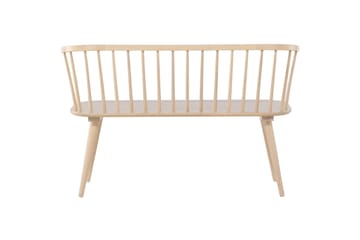 Sittebenk med ryggstøtte Venture Home Bobby sittebenk 120 cm Whitewash Hvitvasket - Møbler - Stoler & lenestoler - Benk
