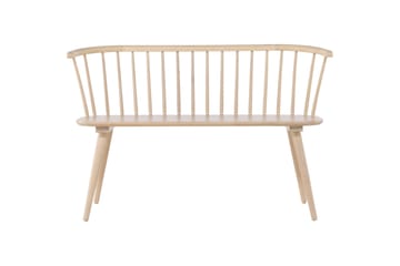 Sittebenk med ryggstøtte Venture Home Bobby sittebenk 120 cm Whitewash Hvitvasket - Møbler - Stoler & lenestoler - Benk