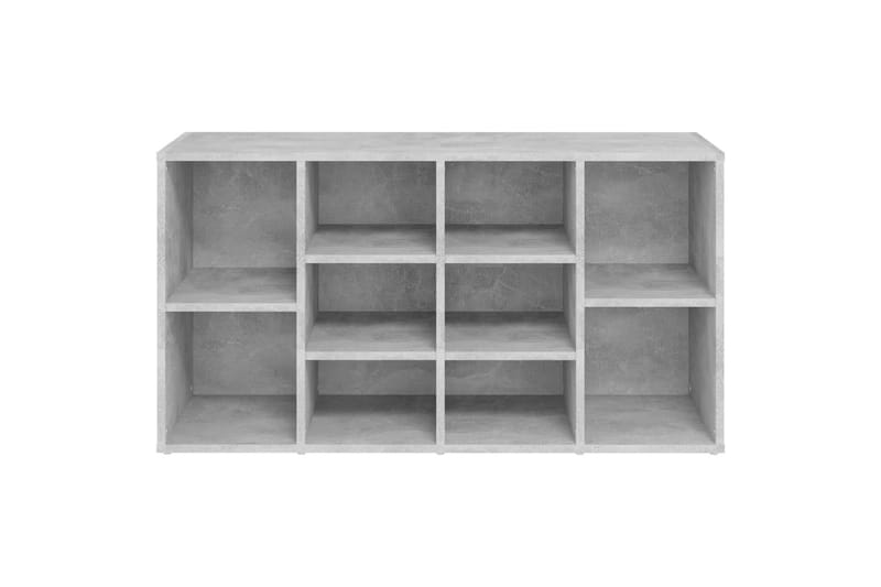 Skobenk betonggrå 103x30x54,5 cm sponplater - Grå - Møbler - Stoler & lenestoler - Benk - Skohylle med benk