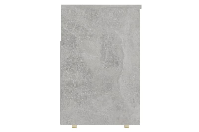 Skobenk betonggrå 105x30x45 cm sponplater - Grå - Gangoppbevaring - Skohylle med benk