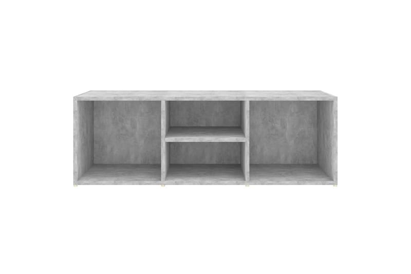 Skobenk betonggrå 105x35x35 cm sponplate - Grå - Møbler - Stoler & lenestoler - Benk - Skohylle med benk