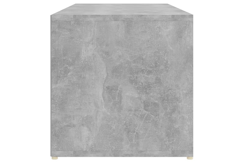 Skobenk betonggrå 105x35x35 cm sponplate - Grå - Møbler - Stoler & lenestoler - Benk - Skohylle med benk