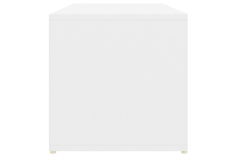 Skobenk hvit 105x35x35 cm sponplate - Hvit - Møbler - Stoler & lenestoler - Benk - Skohylle med benk