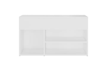 Skobenk hvit 80x30x45 cm sponplater - Hvit - Møbler - Stoler & lenestoler - Benk - Skohylle med benk