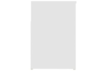 Skobenk hvit 80x30x45 cm sponplater - Hvit - Møbler - Stoler & lenestoler - Benk - Skohylle med benk