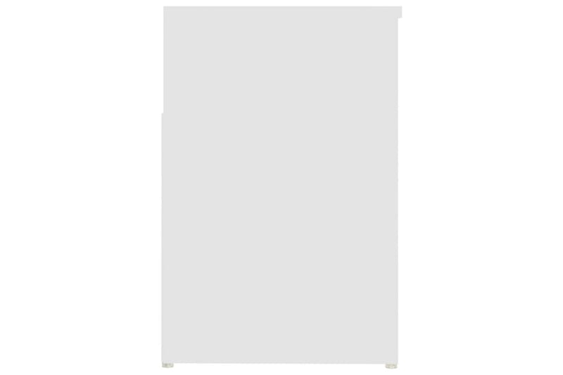 Skobenk hvit 80x30x45 cm sponplater - Hvit - Gangoppbevaring - Skohylle med benk