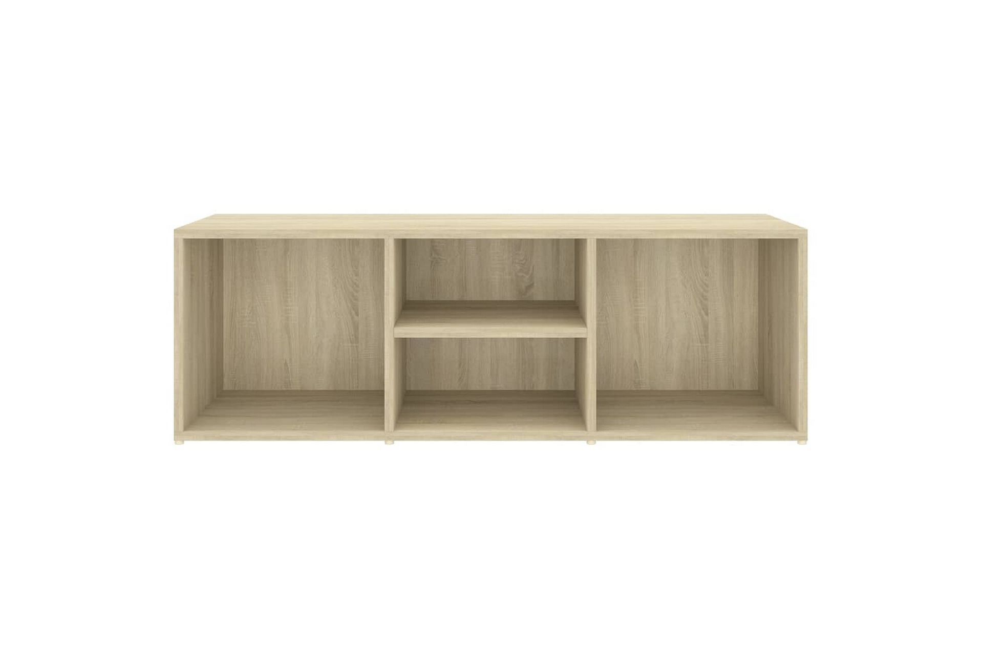 Skobenk sonoma eik 105x35x35 cm sponplate - Brun - Møbler - Stoler & lenestoler - Benk - Skohylle med benk