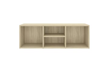 Skobenk sonoma eik 105x35x35 cm sponplate - Brun - Møbler - Stoler & lenestoler - Benk - Skohylle med benk
