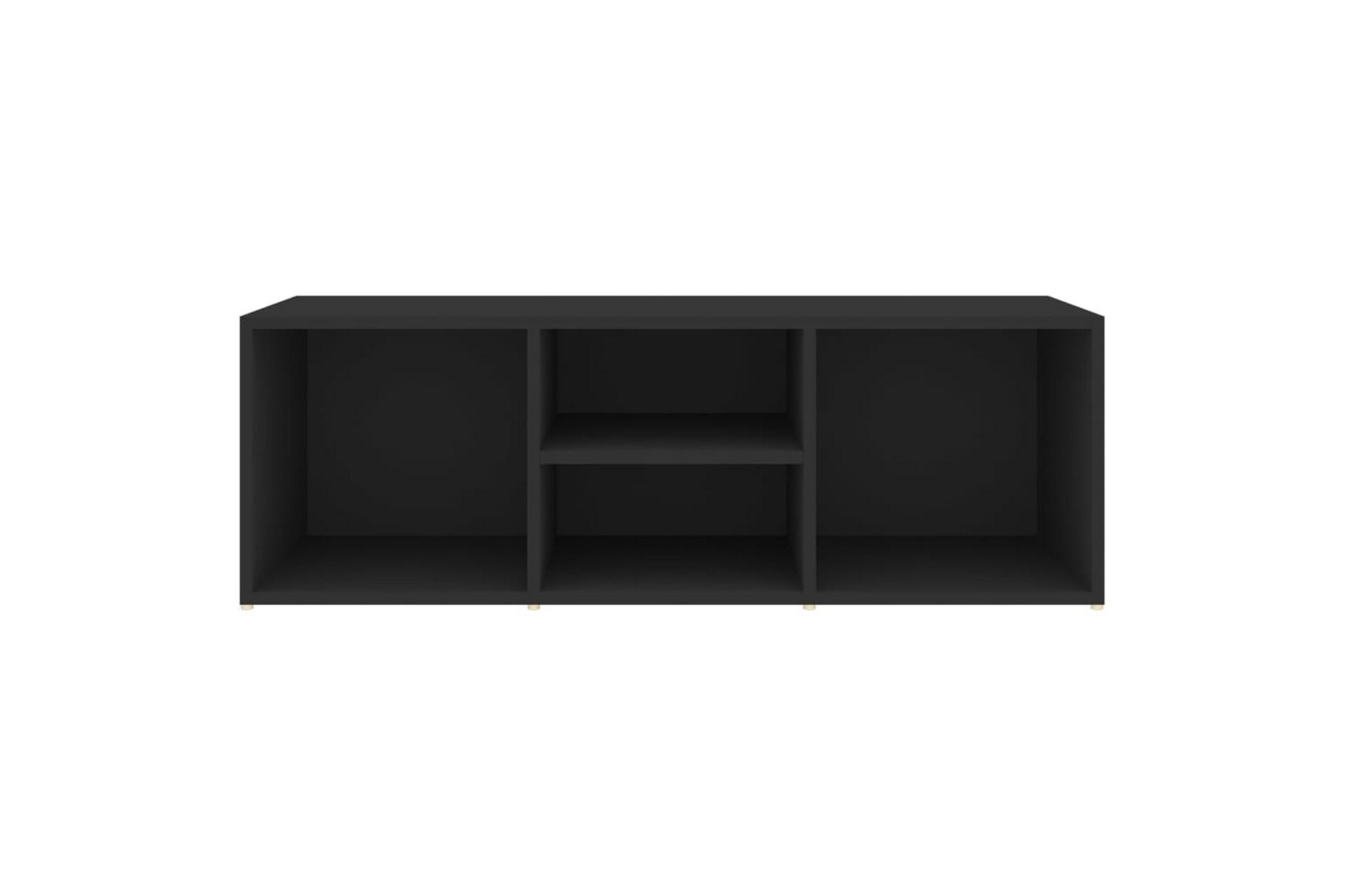 Skobenk svart 105x35x35 cm sponplate - Svart - Møbler - Stoler & lenestoler - Benk - Skohylle med benk
