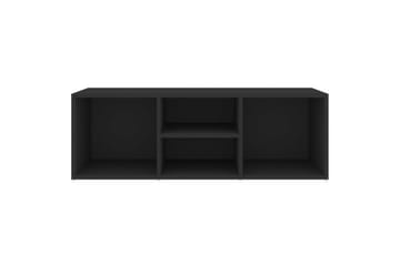Skobenk svart 105x35x35 cm sponplate - Svart - Møbler - Stoler & lenestoler - Benk - Skohylle med benk