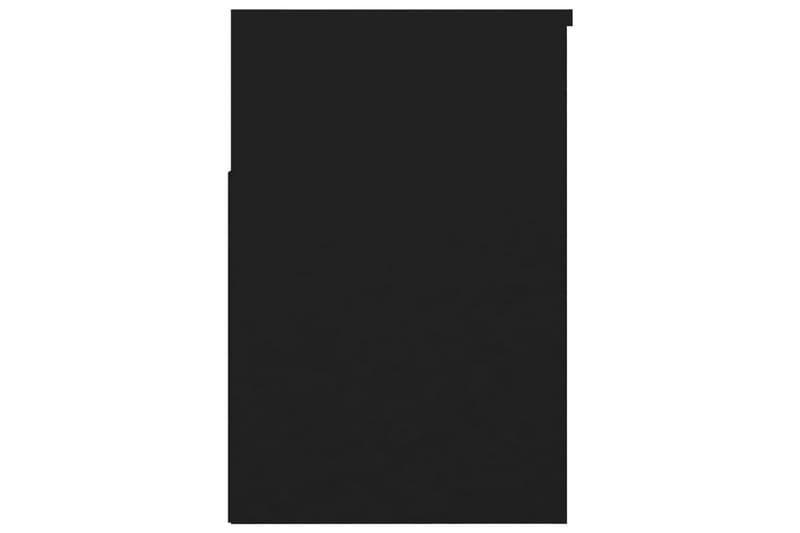 Skobenk svart 60x30x45 cm sponplater - Svart - Gangoppbevaring - Skohylle med benk