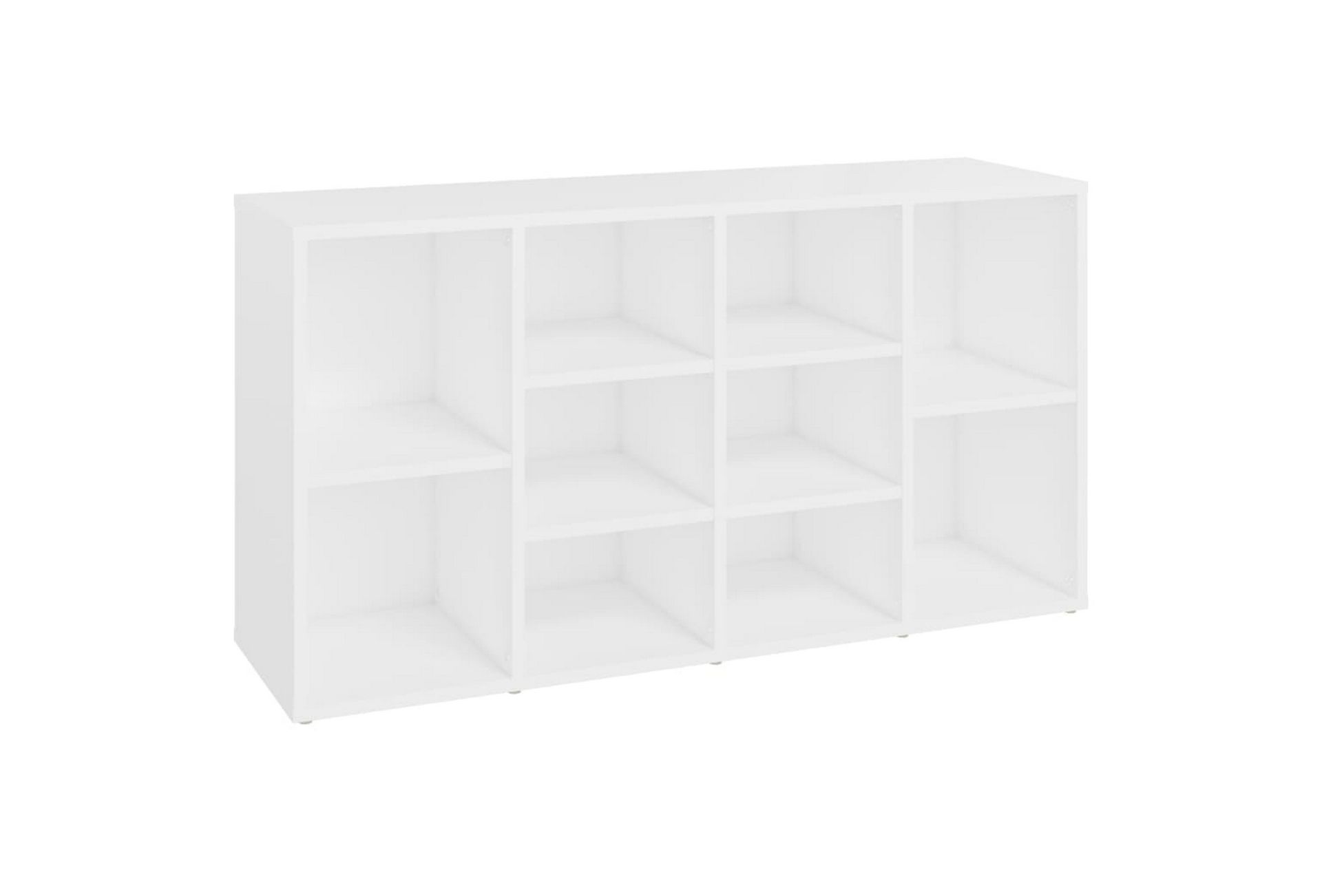 Skobenk hvit 103x30x54,5 cm sponplater - Hvit - Møbler - Stoler & lenestoler - Benk - Skohylle med benk