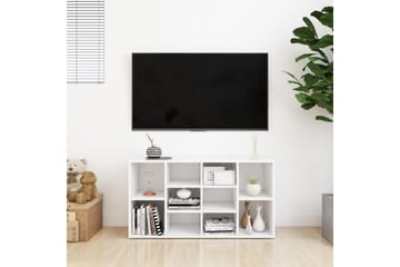 Skobenk hvit 103x30x54,5 cm sponplater - Hvit - Møbler - Stoler & lenestoler - Benk - Skohylle med benk