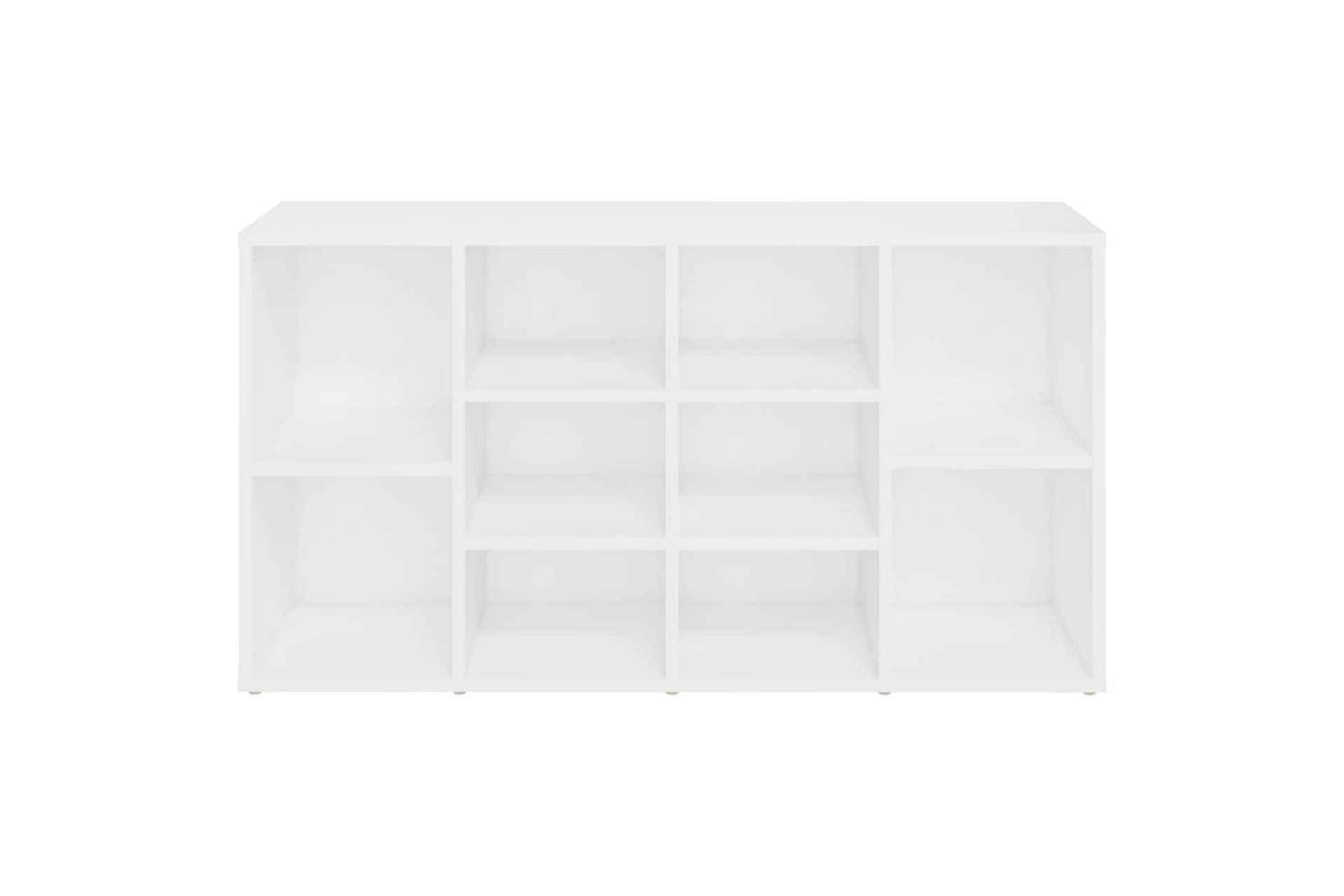 Skobenk hvit 103x30x54,5 cm sponplater - Hvit - Møbler - Stoler & lenestoler - Benk - Skohylle med benk