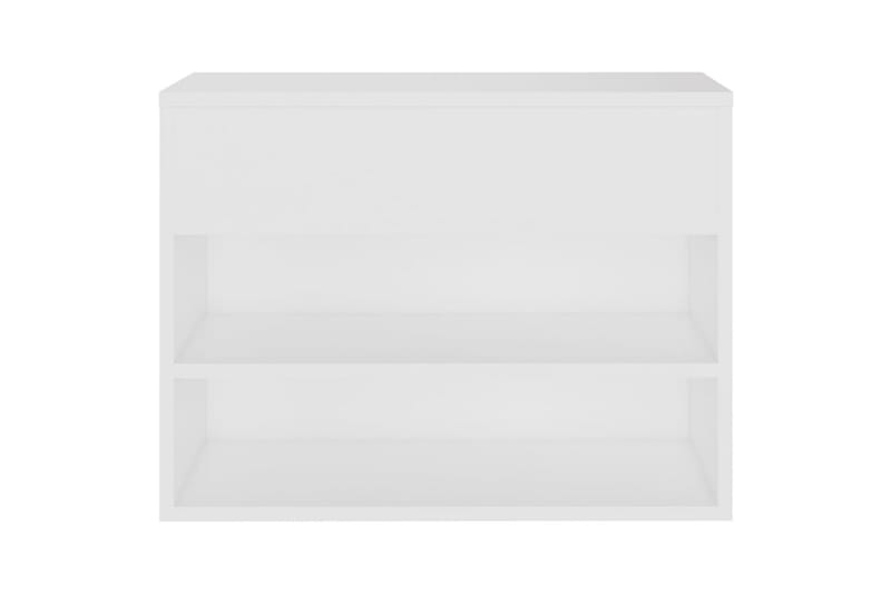 Skobenk hvit 60x30x45 cm sponplater - Hvit - Møbler - Stoler & lenestoler - Benk - Skohylle med benk