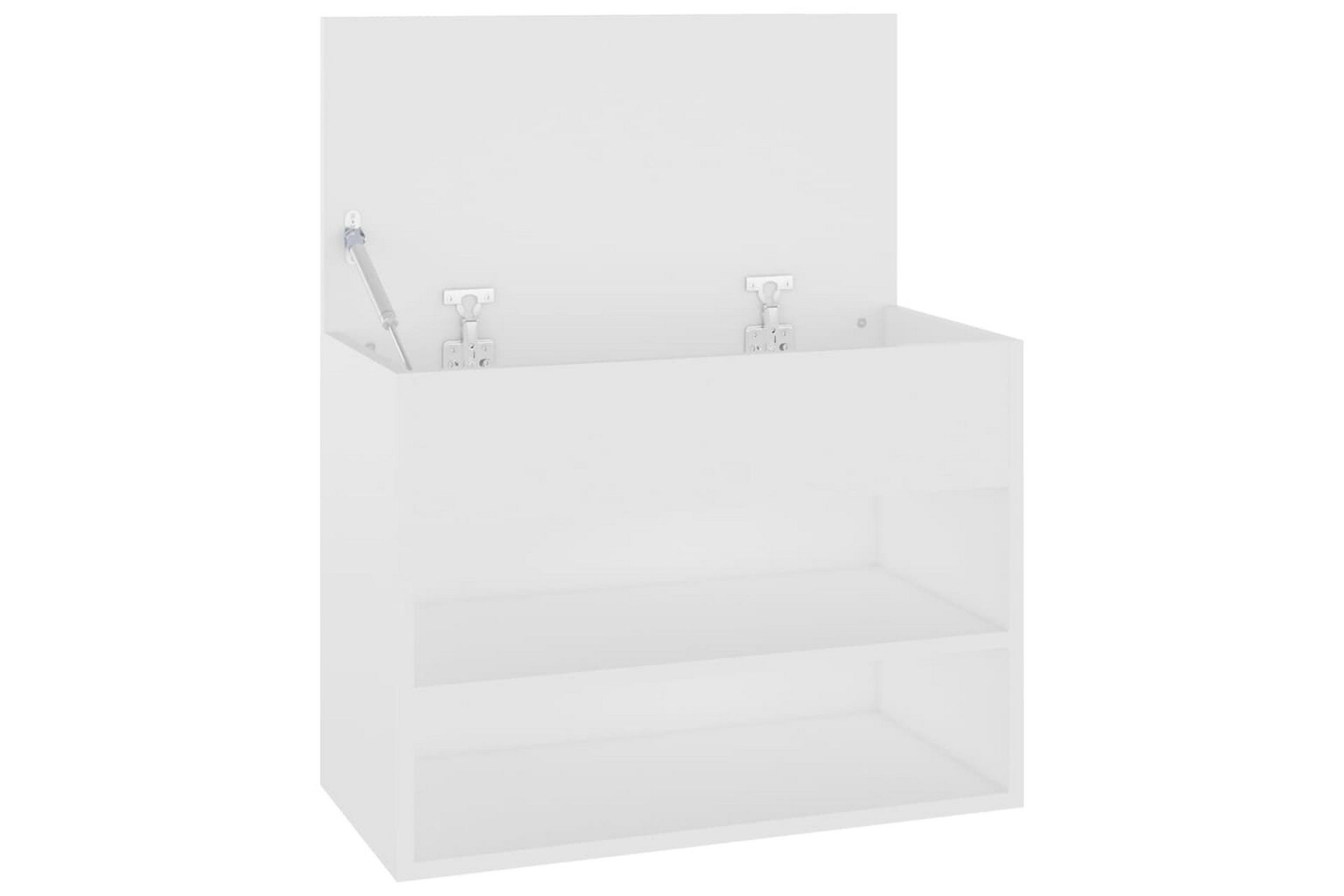 Skobenk hvit 60x30x45 cm sponplater - Hvit - Møbler - Stoler & lenestoler - Benk - Skohylle med benk