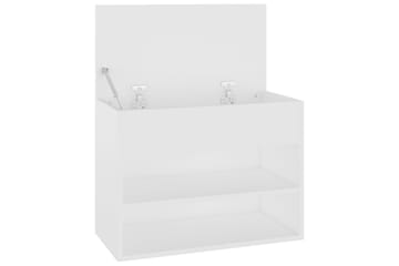 Skobenk hvit 60x30x45 cm sponplater - Hvit - Møbler - Stoler & lenestoler - Benk - Skohylle med benk