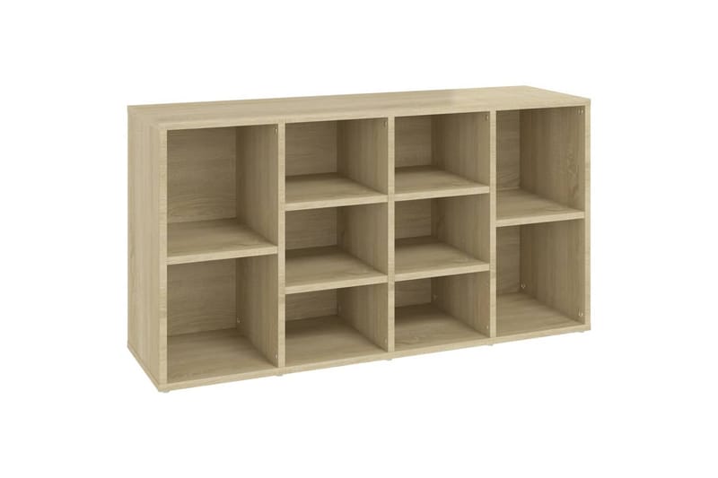 Skobenk sonoma eik 103x30x54,5 cm sponplater - Brun - Møbler - Stoler & lenestoler - Benk - Skohylle med benk