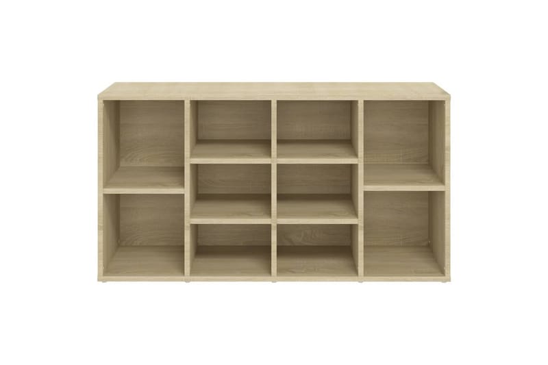 Skobenk sonoma eik 103x30x54,5 cm sponplater - Brun - Gangoppbevaring - Skohylle med benk