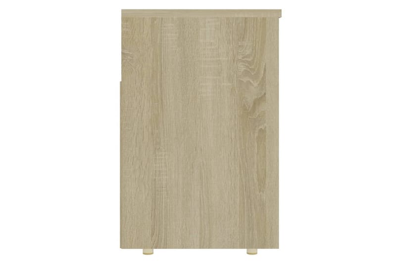 Skobenk sonoma eik 105x30x45 cm sponplater - Brun - Gangoppbevaring - Skohylle med benk