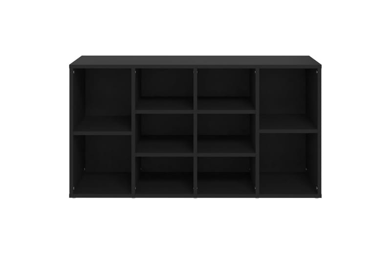 Skobenk svart 103x30x54,5 cm sponplater - Svart - Møbler - Stoler & lenestoler - Benk - Skohylle med benk