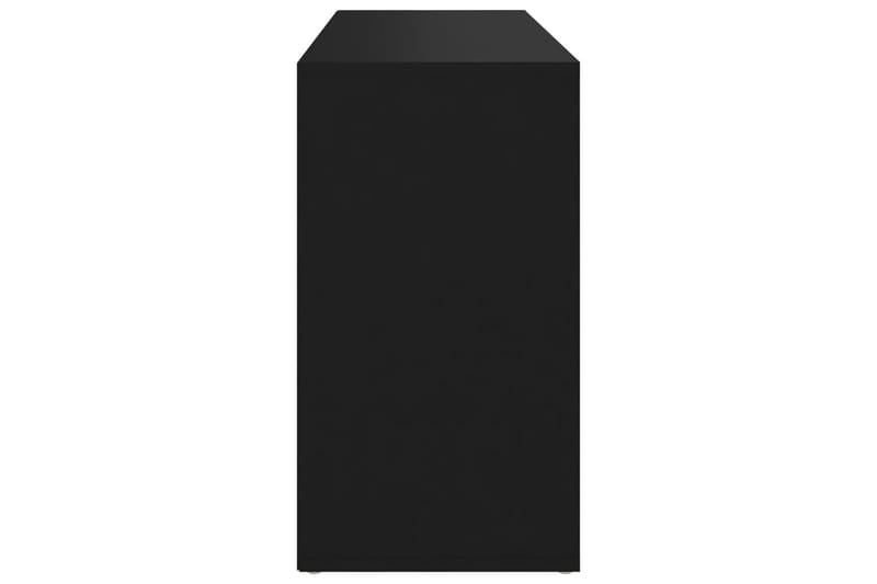 Skobenk svart 103x30x54,5 cm sponplater - Svart - Gangoppbevaring - Skohylle med benk