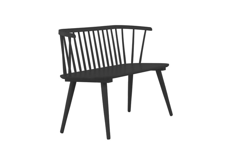 Sofabenk Bobby 120 cm i tre - Svart - Møbler - Stoler & lenestoler - Benk
