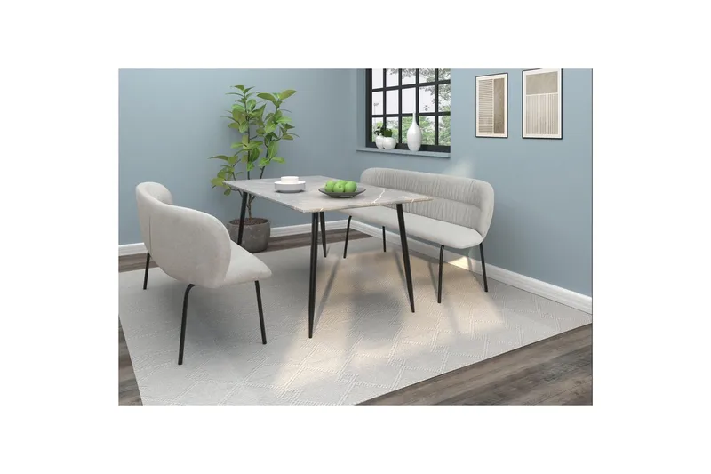 Spisebenk Casey Antrasitt - Antrasitt - Møbler - Stoler & lenestoler - Benk