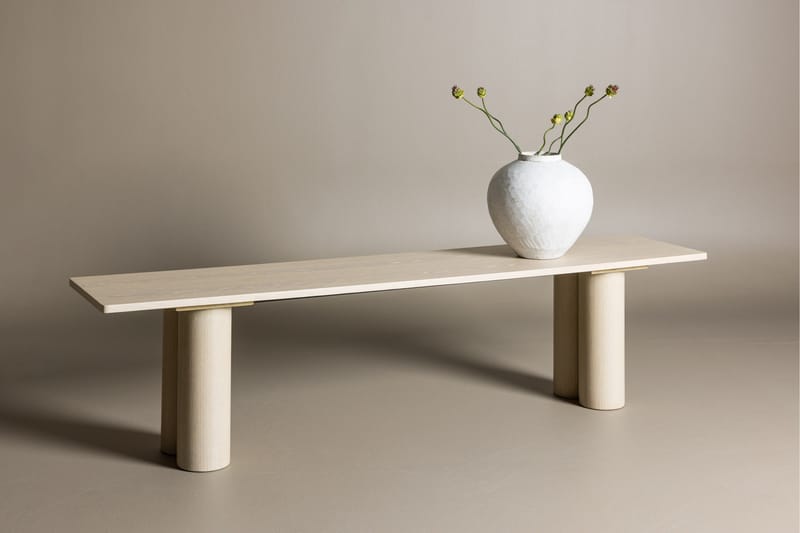 Spisebenk Olivia 40x180x45 cm Hvit - Hvit - Møbler - Stoler & lenestoler - Benk - Entrebenk