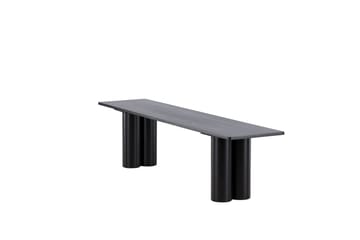 Spisebenk Olivia 40x180x45 cm Svart - Svart - Møbler - Stoler & lenestoler - Benk - Entrebenk