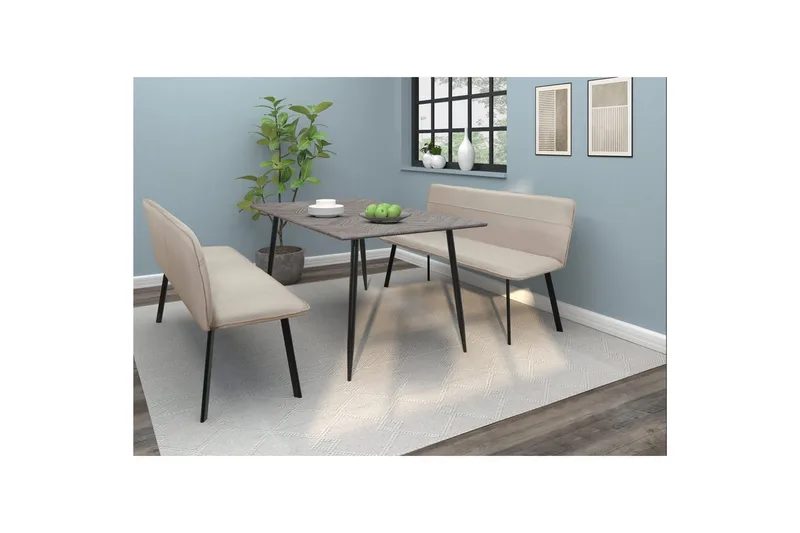 Spisebenk Taylor Krem - Krem - Møbler - Stoler & lenestoler - Benk