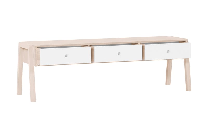 SPOT Benk med Oppbevaring Tre / Natur / Hvit - VOX - Møbler - Stoler & lenestoler - Benk - Entrebenk - Entrebenk med oppbevaring