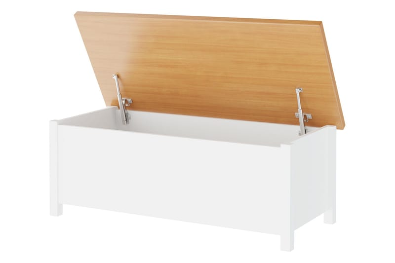 Storys Skobenk 99 cm - Hvit - Møbler - Stoler & lenestoler - Benk - Skohylle med benk
