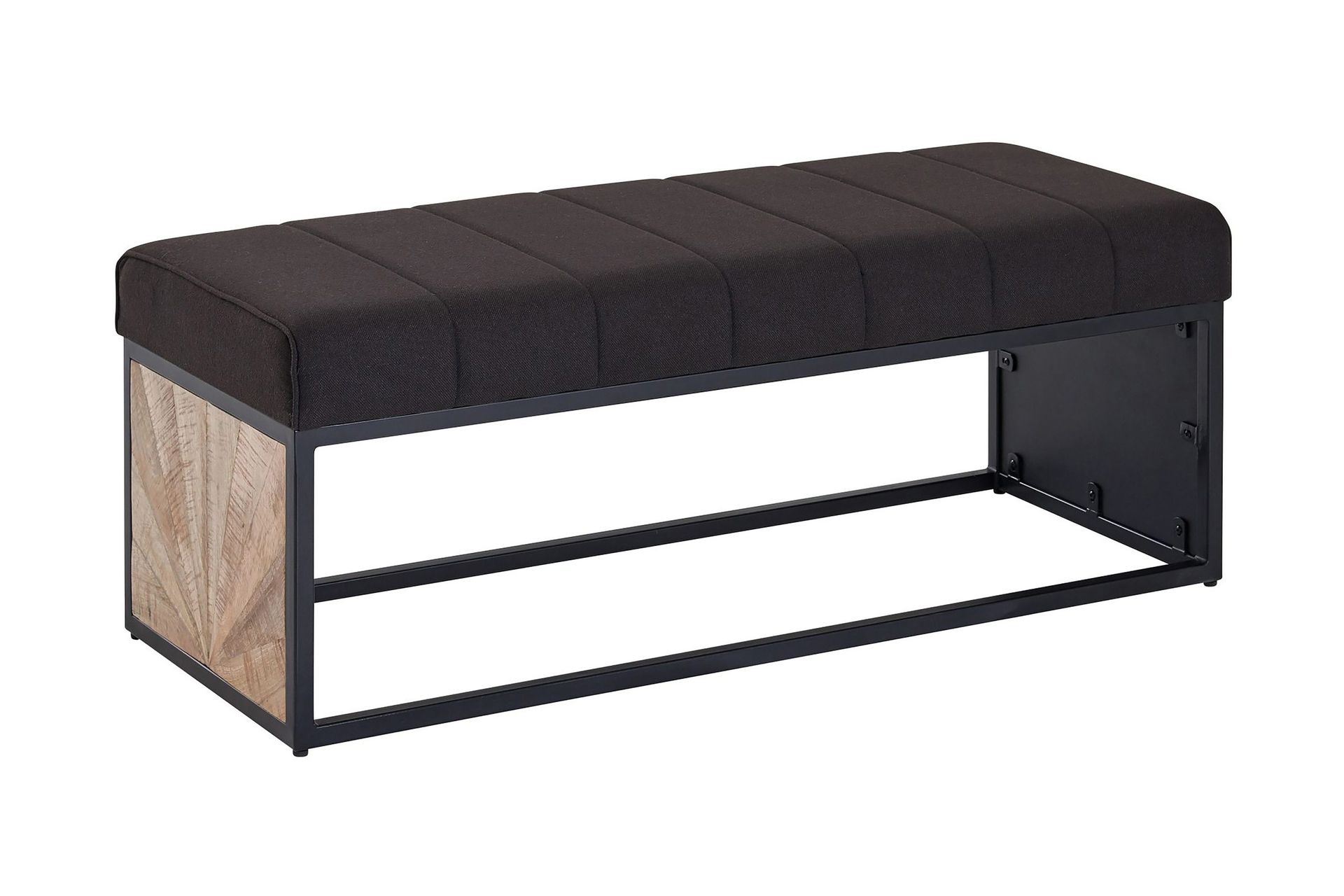 Tultered Sittebenk 105 cm - Svart