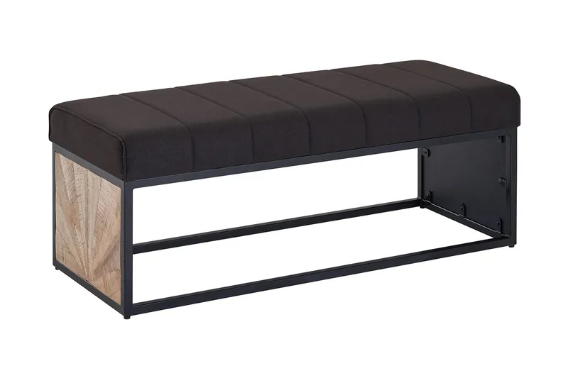 Tultered Sittebenk 105 cm, Svart