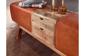 Tultered Sittebenk 120 cm - Brun - Møbler - Stoler & lenestoler - Benk - Entrebenk - Entrebenk med oppbevaring
